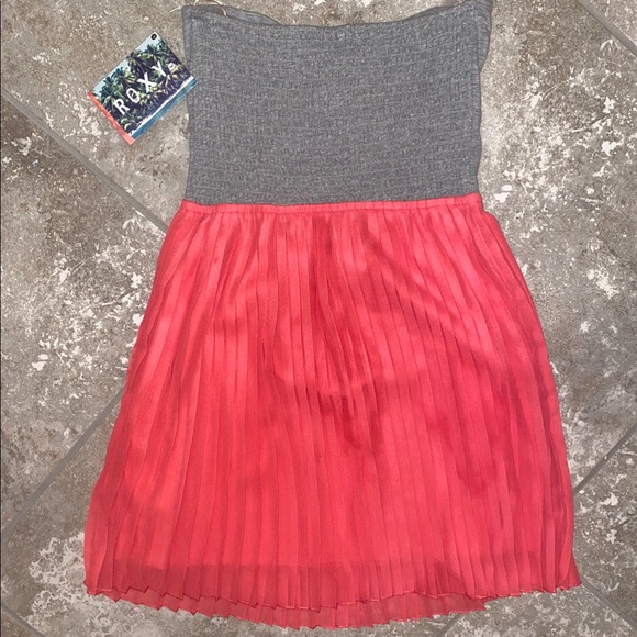 Roxy Pink & gray sundress! Brand new NWT Small - Picture 2 of 4